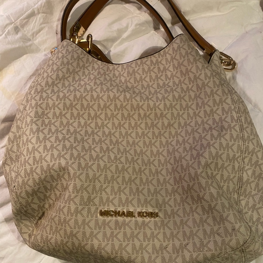 Michael Kors MK leather satchel